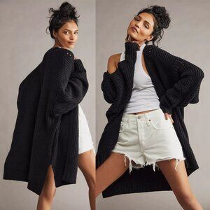 Free People Nightingale Cardi Cardigan Black XS